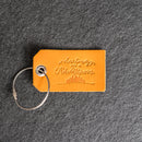 Darling Let's Be Adventurous Leather Luggage Tag