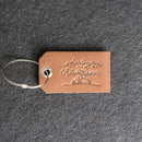 Darling Let's Be Adventurous Leather Luggage Tag