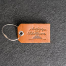 Darling Let's Be Adventurous Leather Luggage Tag