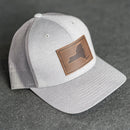 Leather Patch Performance Style Trucker Hat - New York Stamp