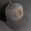 Leather Patch Trucker Style Hat - PNW Stamp
