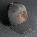 Leather Patch Trucker Style Hat - Nevada Stamp