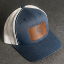 Leather Patch Trucker Style Hat - Nevada Stamp
