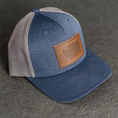 Leather Patch Performance Style Trucker Hat - Washington Stamp