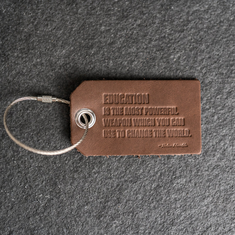 Education is Powerful Backpack Luggage Tag | Back to School