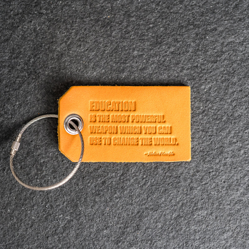 Education is Powerful Backpack Luggage Tag | Back to School