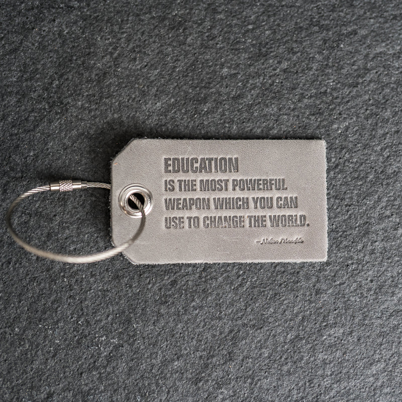Education is Powerful Backpack Luggage Tag | Back to School