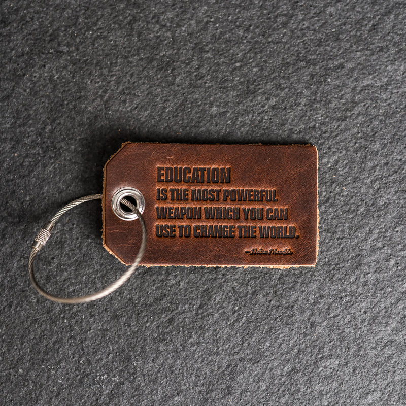Education is Powerful Backpack Luggage Tag | Back to School