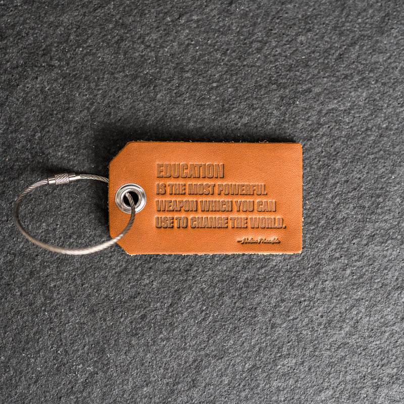 Education is Powerful Backpack Luggage Tag | Back to School