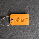 His or Hers Stamped Leather Luggage Tag (sold individually)