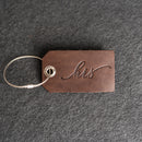 His or Hers Stamped Leather Luggage Tag (sold individually)