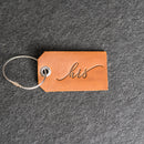 His or Hers Stamped Leather Luggage Tag (sold individually)