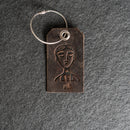 Mr. or Mrs. Design Stamped Leather Luggage Tags