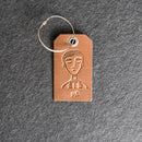 Mr. or Mrs. Design Stamped Leather Luggage Tags