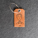 Mr. or Mrs. Design Stamped Leather Luggage Tags