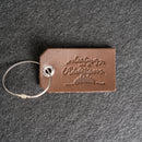 Darling Let's Be Adventurous Leather Luggage Tag