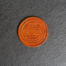 Drink Responsibly Means Don't Spill Leather Coasters - 4" Round - Sold individually or as a Set of 4