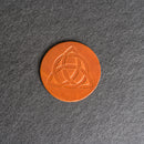 Celtic Knot Symbol Leather Coasters - Individual or Set of 4