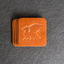 Dragon Symbol Leather Coasters - Individual or Set of 4