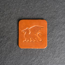 Dragon Symbol Leather Coasters - Individual or Set of 4