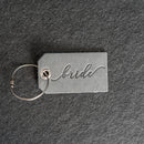 Bride or Groom Stamped Leather Luggage Tag