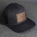 Personalized Leather Patch Trucker Style Hats