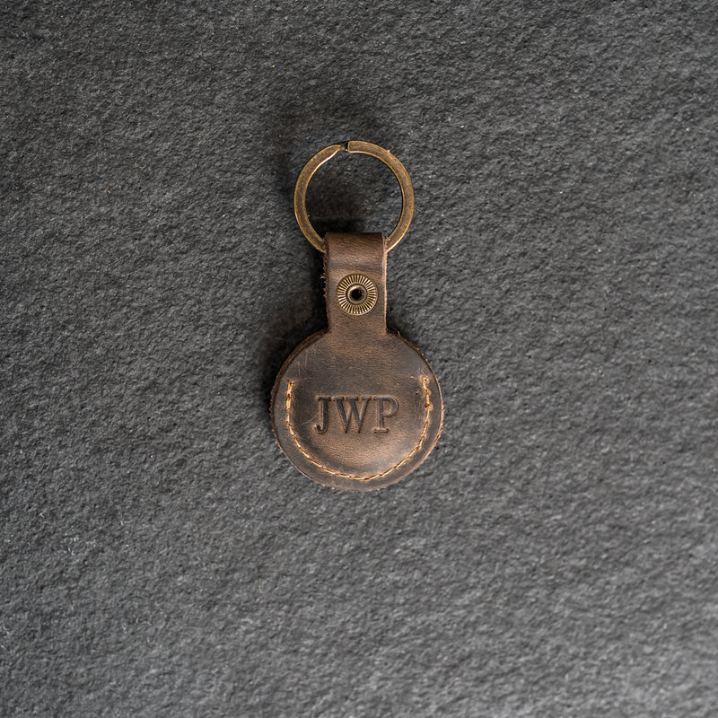 AirTag Keychain | Personalized Premium Leather Keychain AirTag Holder