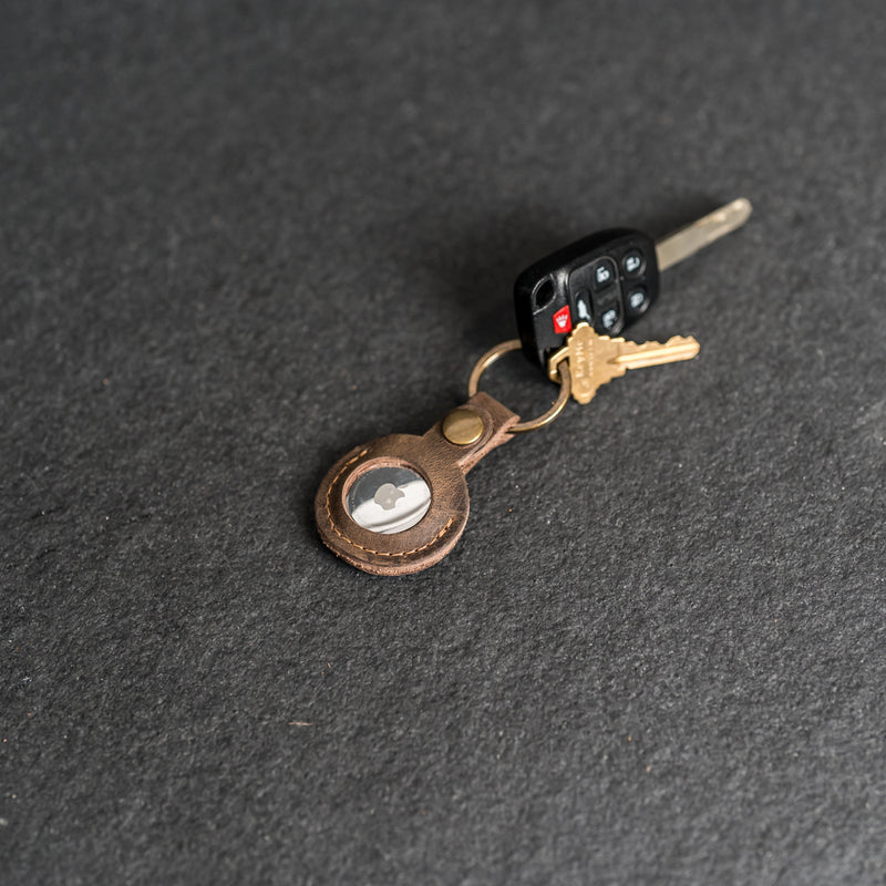 AirTag Keychain | Personalized Premium Leather Keychain AirTag Holder