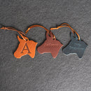 Personalized Leather Christmas Ornament - Ox Shape | Stocking Tags