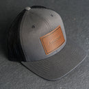 Personalized Leather Patch Trucker Style Hats
