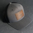 Personalized Leather Patch Trucker Style Hats