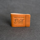 What I Love About Dad Leather Book