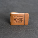 What I Love About Dad Leather Book
