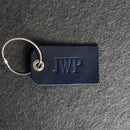 Limited Edition Navy Blue Personalized Leather Luggage Tags