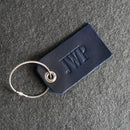 Limited Edition Navy Blue Personalized Leather Luggage Tags