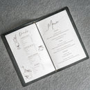 Leather Menu Cover with Elastic Band - Soft Cover