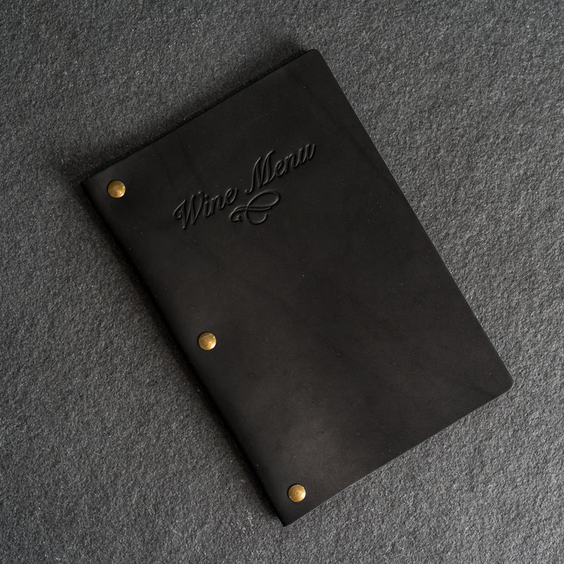 Leather Menu Cover with Chicago Screws - Soft Cover