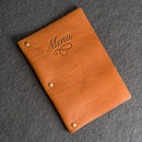 Leather Menu Cover with Chicago Screws - Soft Cover