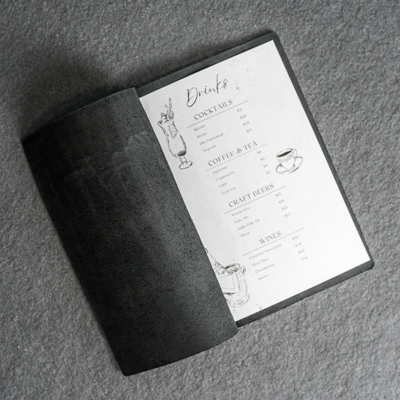 Leather Menu Cover with Chicago Screws - Soft Cover