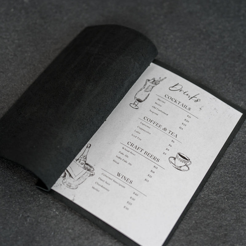 Leather Menu Cover with Chicago Screws - Soft Cover