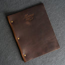 Leather Menu Cover with Chicago Screws - Soft Cover