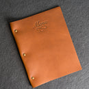 Leather Menu Cover with Chicago Screws - Soft Cover