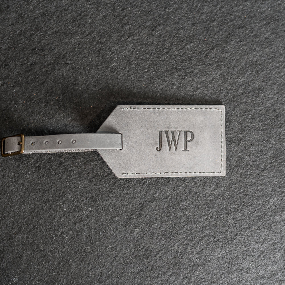Personalized Leather Luggage Tags with Address Card Insert – Ox & Pine