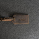 Personalized Leather Luggage Tags with Address Card Insert