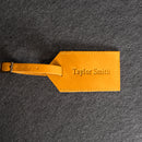 Personalized Leather Luggage Tags with Address Card Insert