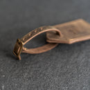 Personalized Leather Luggage Tags with Address Card Insert