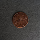 Noel Leather Coasters - 4" Round or Square - Sold individually or as a Set of 4