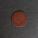 Noel Leather Coasters - 4" Round or Square - Sold individually or as a Set of 4