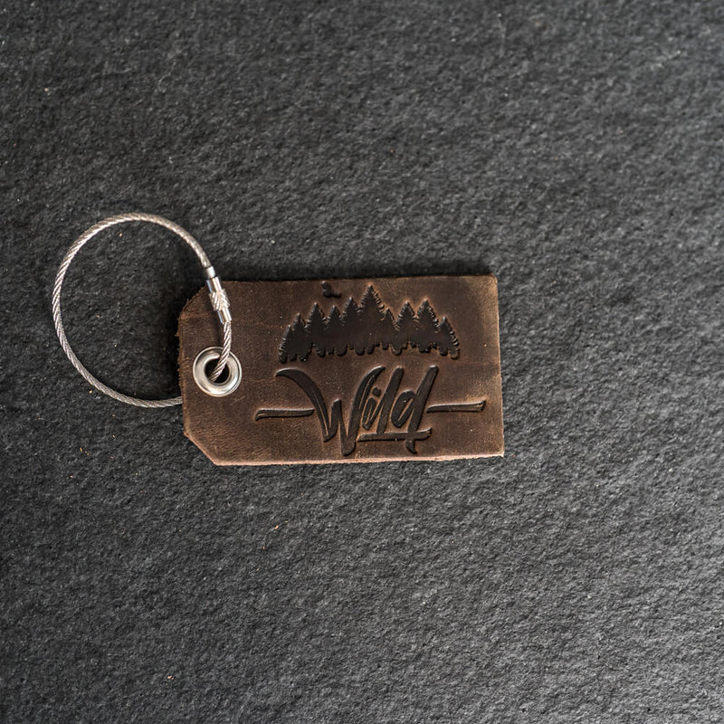 Wild Leather Luggage Tag
