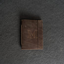 Classic Personalized Leather Pocket Journal with Professional Elastic Closure